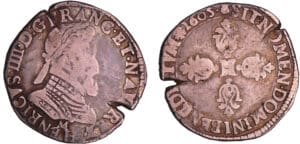 Henri IV (1589-1610) - Demi-franc - 1605 M (Toulouse)