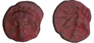 Segusiaves - Bronze SECISV à la tête de face (60-50 av. J.-C.)