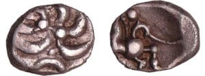 Germanie - Vindelici - Denier d'argent au rameau (1er siècle av. J.-C.)