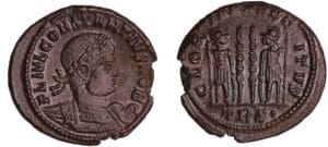 Constance II - Nummus (Trèves)- Soldats