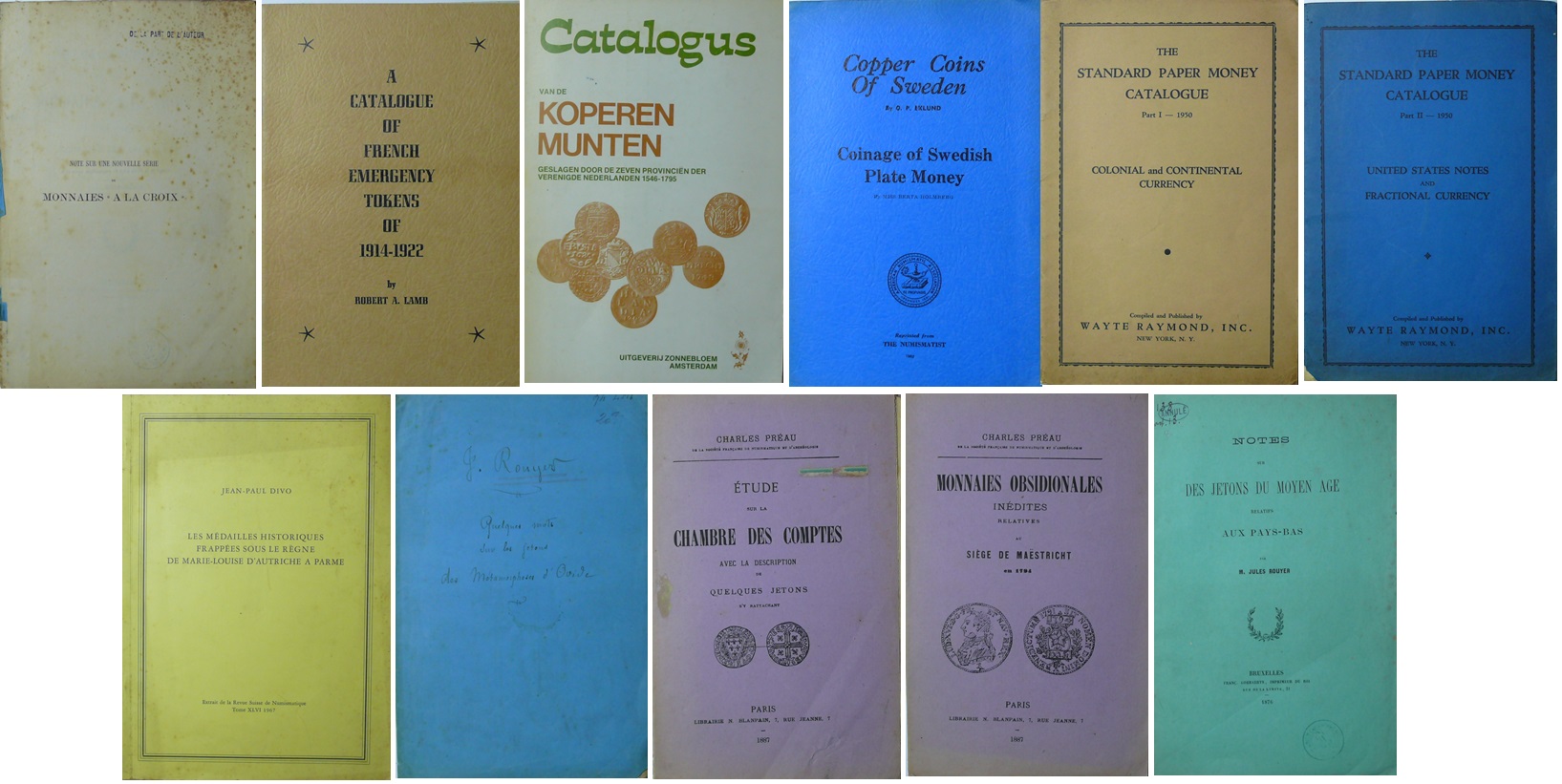 Lot de 11 notes, études et autres petits ouvrages Lot de 11 notes, études et autres petits ouvrages