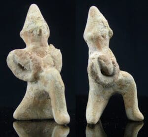 Cananéen - Personnage en terre cuite - 1500 / 700 av. J.-C.