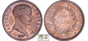 Napoléon 1er (1804-1814) - 1/2 franc tête de nègre 1807 A (Paris)