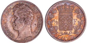 Charles X (1824-1830) - 1/2 franc 1829 A (Paris)