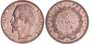 Louis Napoléon Bonaparte (1848-1852) - 5 francs 1852 A (Paris)