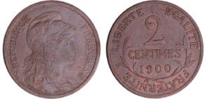 Troisième république (1871-1940) - 2 centimes Dupuis 1900