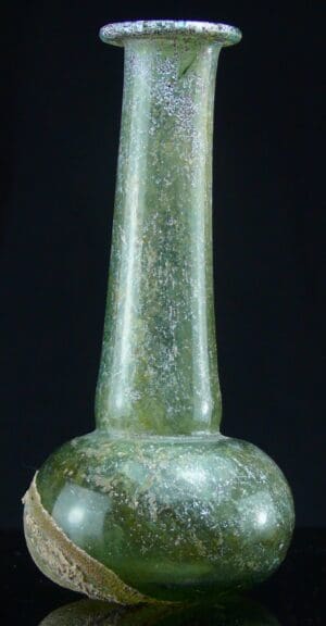 Romain - Vase à panse en verre irisé - 100 / 200 ap. J.-C.