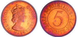 Mauritius - Elizabeth II - 5 cents 1971