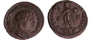 Constantin 1er - 1/2 Follis (310-311, Lyon) - Le Soleil
