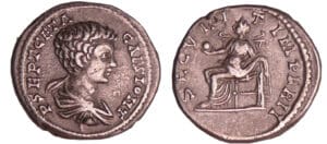 Géta - Denier (202, Rome) - La Sécurité