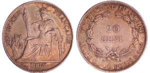 Cochinchine - 20 cent 1884