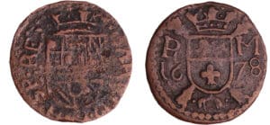 Pays-Bas - Roermond / Ruremonde - Karel II (1665-1700) - Duit 1678