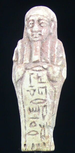 Egypte - Basse époque - Oushebti en fritte - 633-332 av. J.-C. - (26-30ème dynastie)