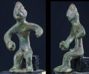 Cananéen - Personnage en bronze - 300 / 100 av. J.-C.