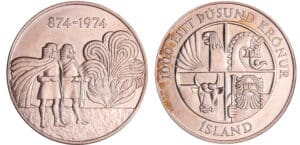 Islande (Iceland) - 1000 kronur (1974)