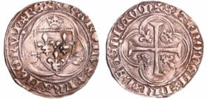 Charles VIII (1483-1498) - Blanc à la couronne - Tournai