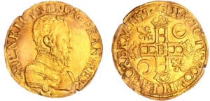 Henri II (1547-1559) - Henri d'or - 1559 B (Rouen)
