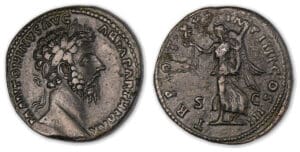 Marc Aurèle - Sesterce (167, Rome) La Victoire.