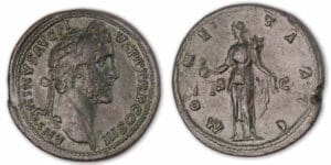 Antonin le Pieux - Sesterce (144, Rome) La Monnaie.