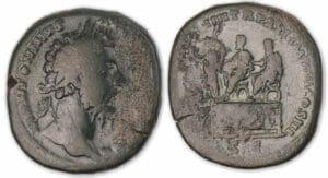 Marc Aurèle - Sesterce (166/7, Rome).