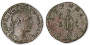 Alexandre Sévère - Sesterce (232, Rome) L'Espérance.