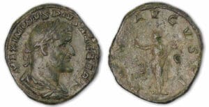 Maximin 1er - Sesterce (326/8, Rome) La Paix.
