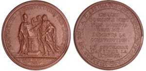 France - Constitution (1791-1792) - Monneron au serment du roi 1791