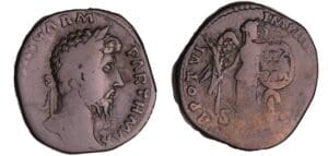 Lucius Vérus - Sesterce (166, Rome) - La Victoire