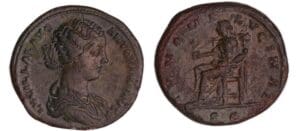 Lucille - Sesterce (166, Rome) - Junon