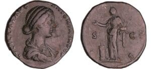 Lucille - Sesterce (164-166, Rome) - La Piété