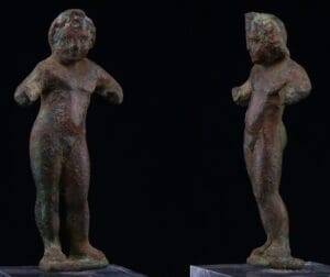 Gréco-Romain - Eros en bronze - 0 / 200 ap. J.-C.
