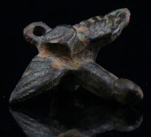 Gréco-Romain - Amulette phallique en bronze - 0 / 200 ap. J.-C.