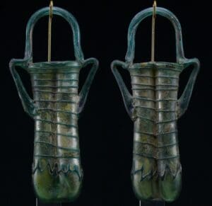 Romain - Lacrimoire double en verre irisé - 0 / 300 ap. J.-C.