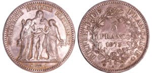 France - Troisième république (1871-1940) - 5 francs Hercule 1873 A (Paris)