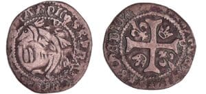 France - Charles VIII (1483-1498) - Liard au dauphin - 2ème émission - Toulouse