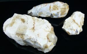 Paléolithique - Nivillers (Oise 60) - Lot de 3 silex