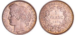 France - Troisième république (1871-1940) - 1 franc Cérès 1894 A (Paris)