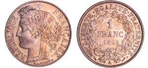 France - Troisième république (1871-1940) - 1 franc Cérès 1895 A (Paris)