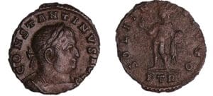 Constantin 1er - 1/2 Follis (310-311, Trèves) - Le Soleil