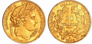 France - Deuxième république (1848-1852) - 20 francs Cérès 1849 A (Paris)