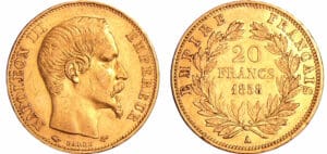 France - Napoléon III (1852-1870) - 20 francs tête nue 1858 A (Paris)