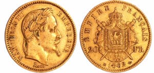 France - Napoléon III (1852-1870) - 20 francs tête laurée 1862 BB (Strasbourg)