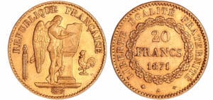 France - Troisième république (1871-1940) - 20 francs Génie 1871 A (Paris)