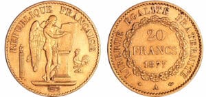 France - Troisième république (1871-1940) - 20 francs Génie 1877 A (Paris)
