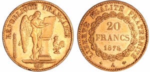 France - Troisième république (1871-1940) - 20 francs Génie 1878 A (Paris)