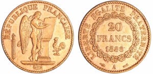 France - Troisième république (1871-1940) - 20 francs Génie 1888 A (Paris)