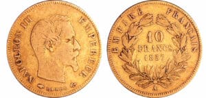 France - Napoléon III (1852-1870) - 10 francs grand module 1857 A ( Paris)