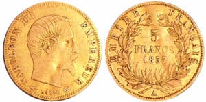 France - Napoléon III (1852-1870) - 5 francs grand module 1857 A (Paris)