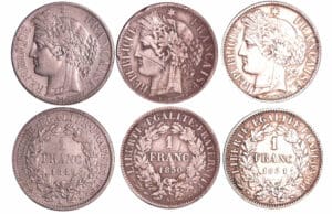 France - Deuxième république (1848-1852) - 1 franc Cérès années 1849 à 1851