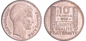France - Troisième république (1871-1940) - 10 francs Turin argent 1938